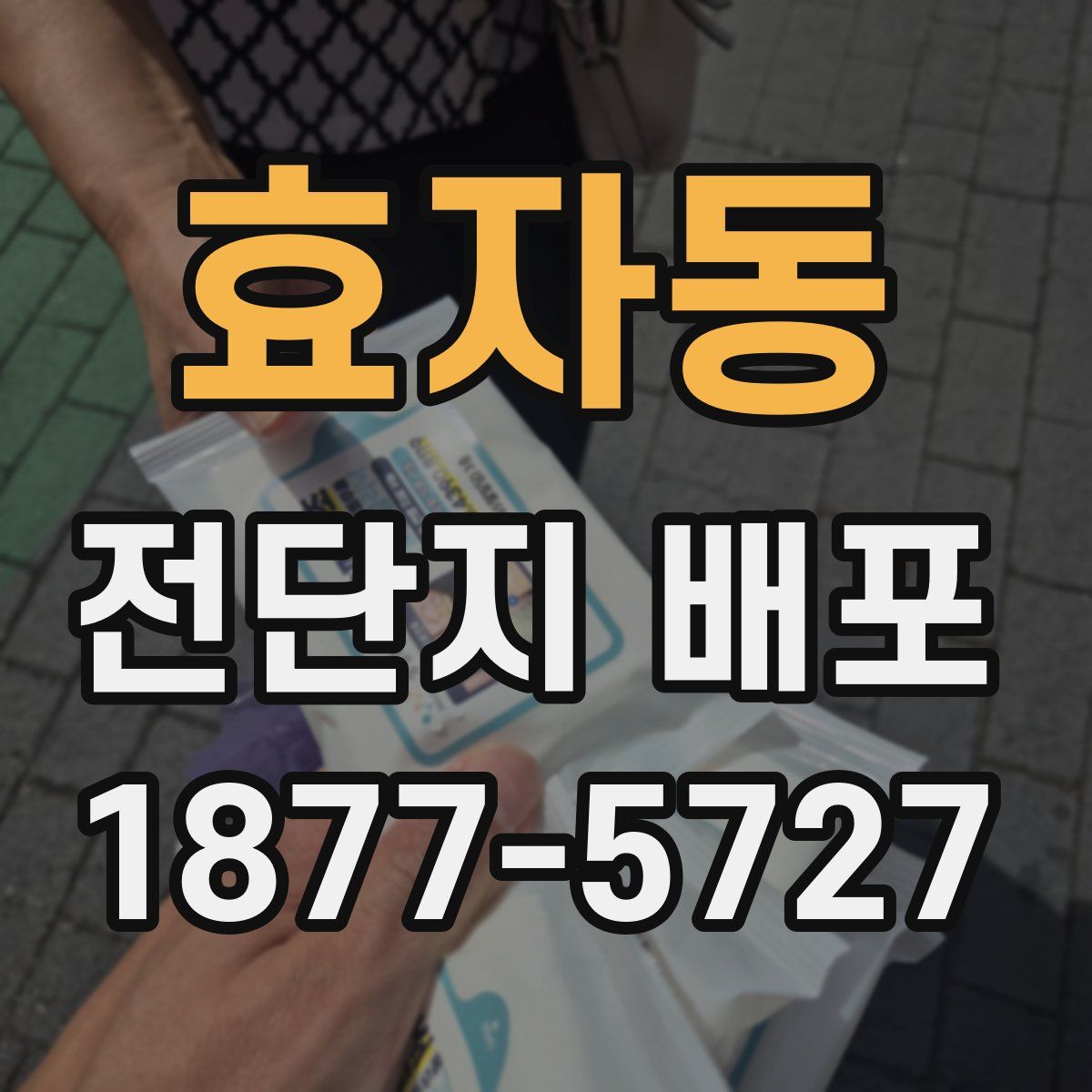 효자동 전단지 배포