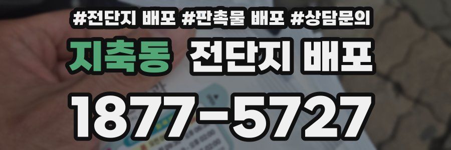 지축동 전단지 배포