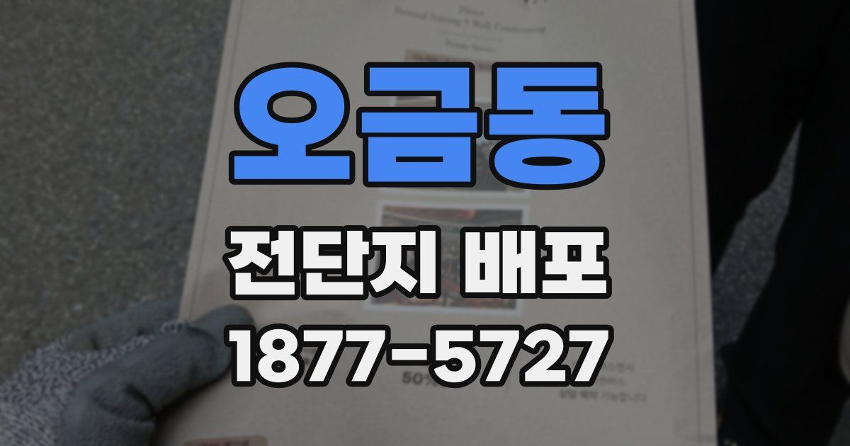 오금동 전단지 배포