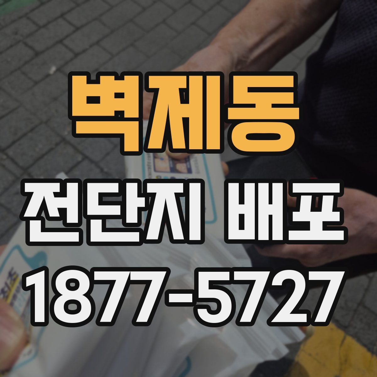 벽제동 전단지 배포