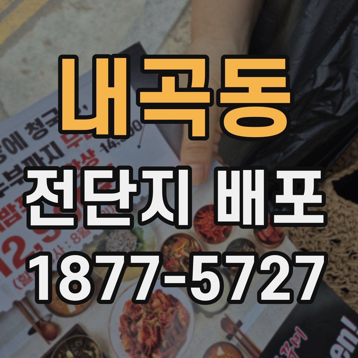 내곡동 전단지 배포