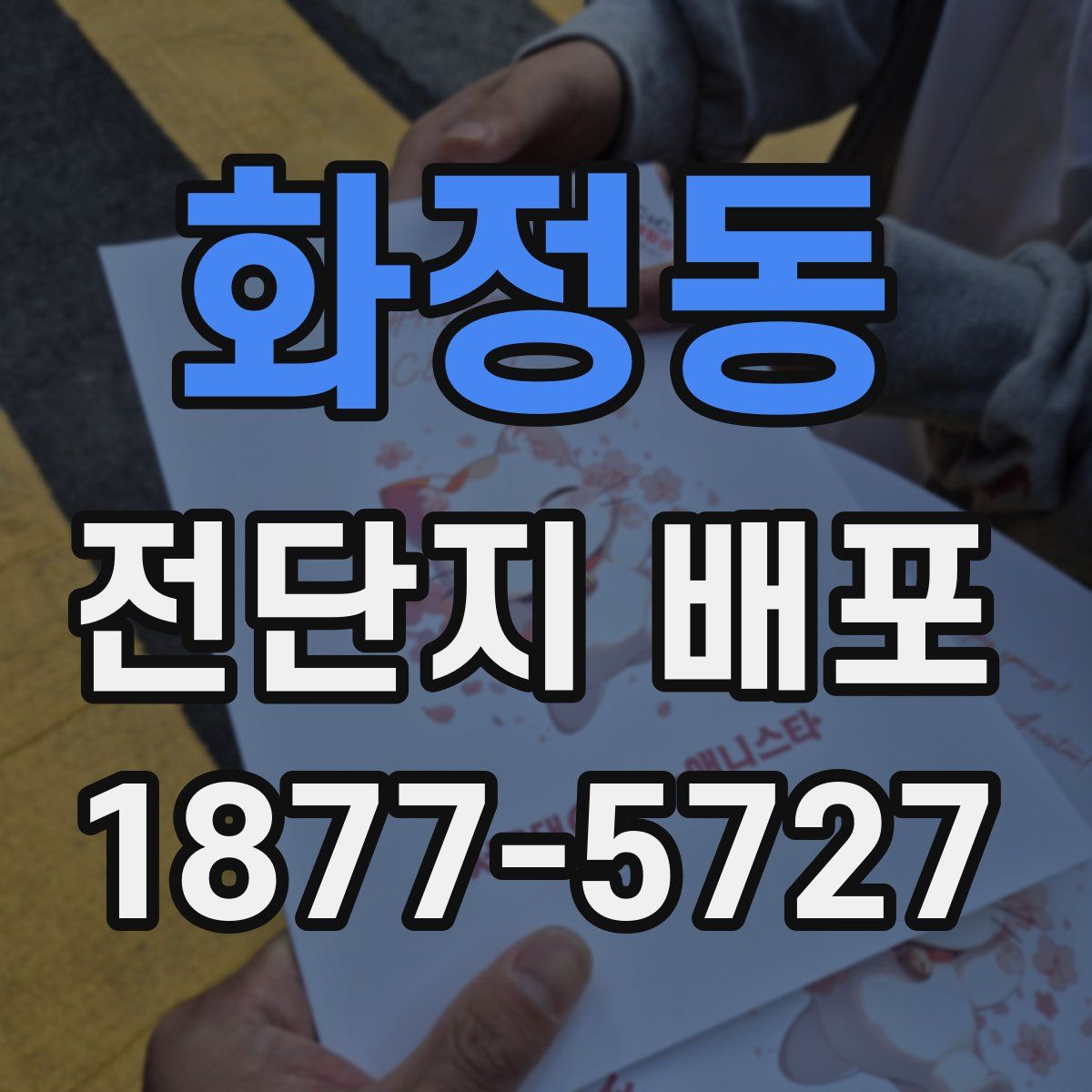 화정동 전단지 배포