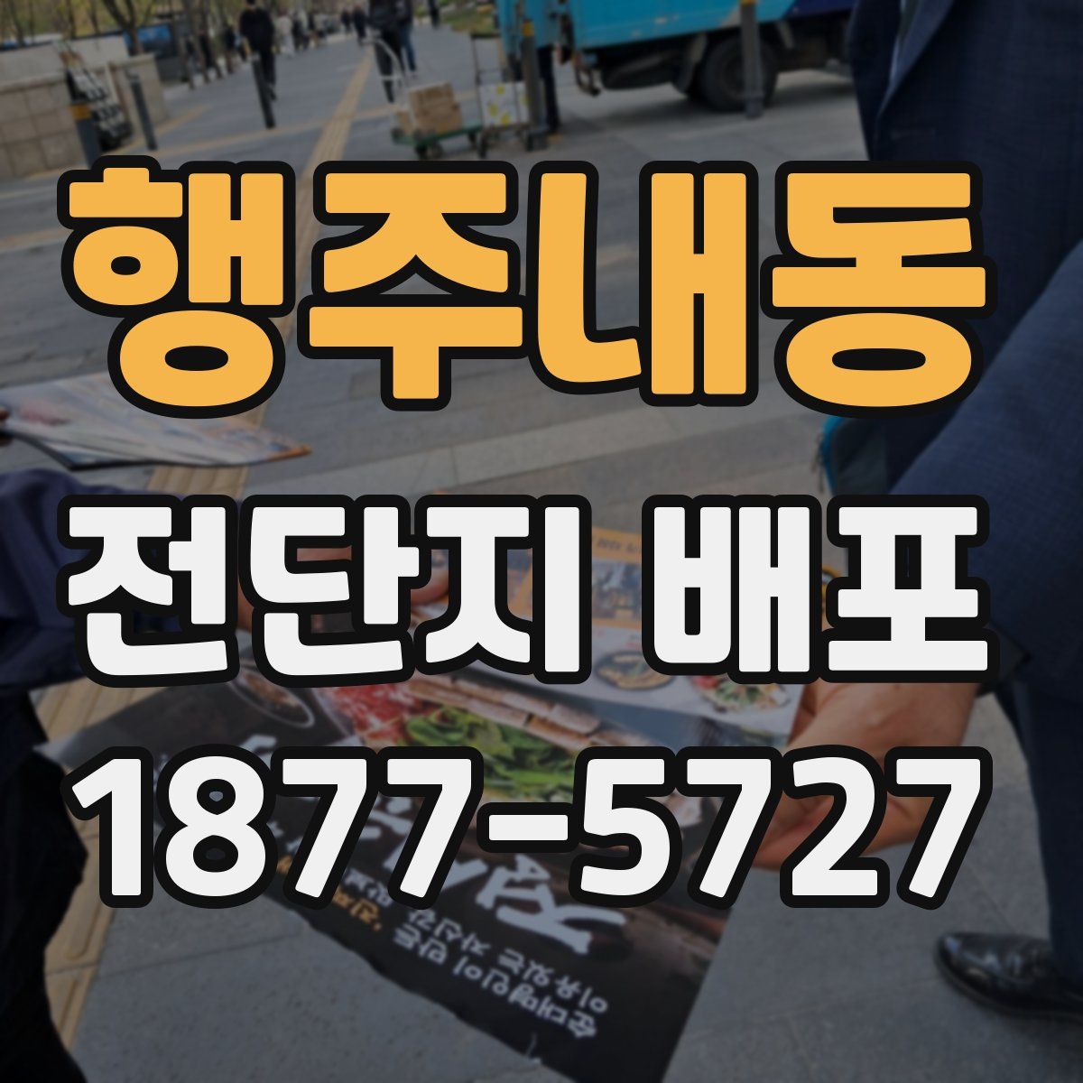 행주내동 전단지 배포
