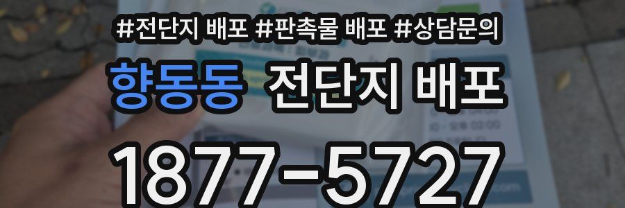 향동동 전단지 배포