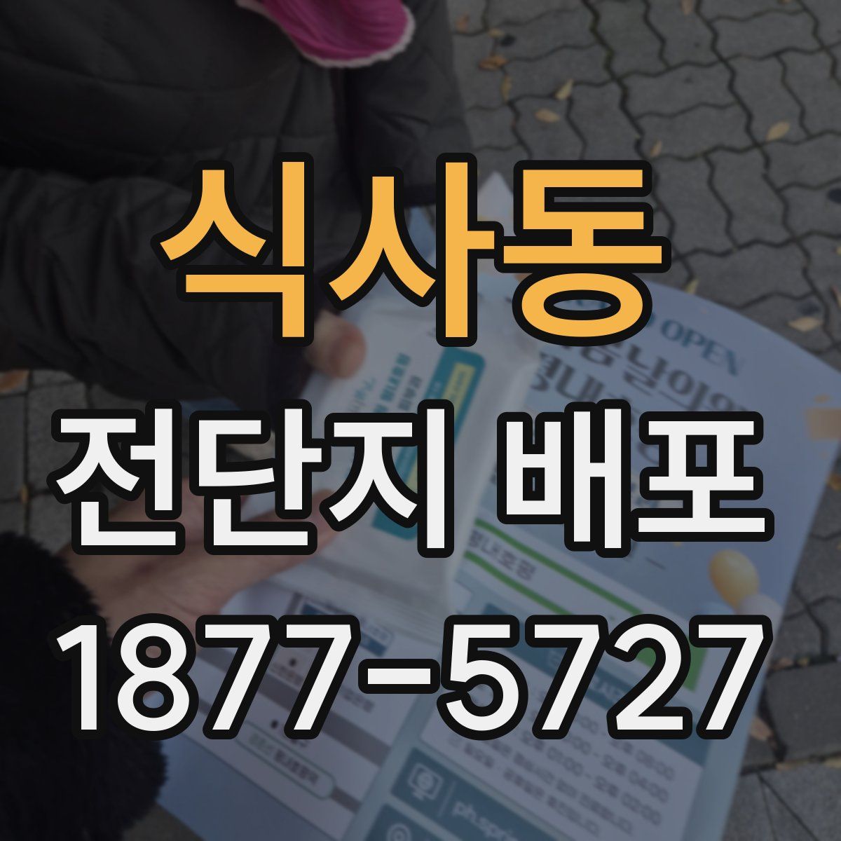 식사동 전단지 배포