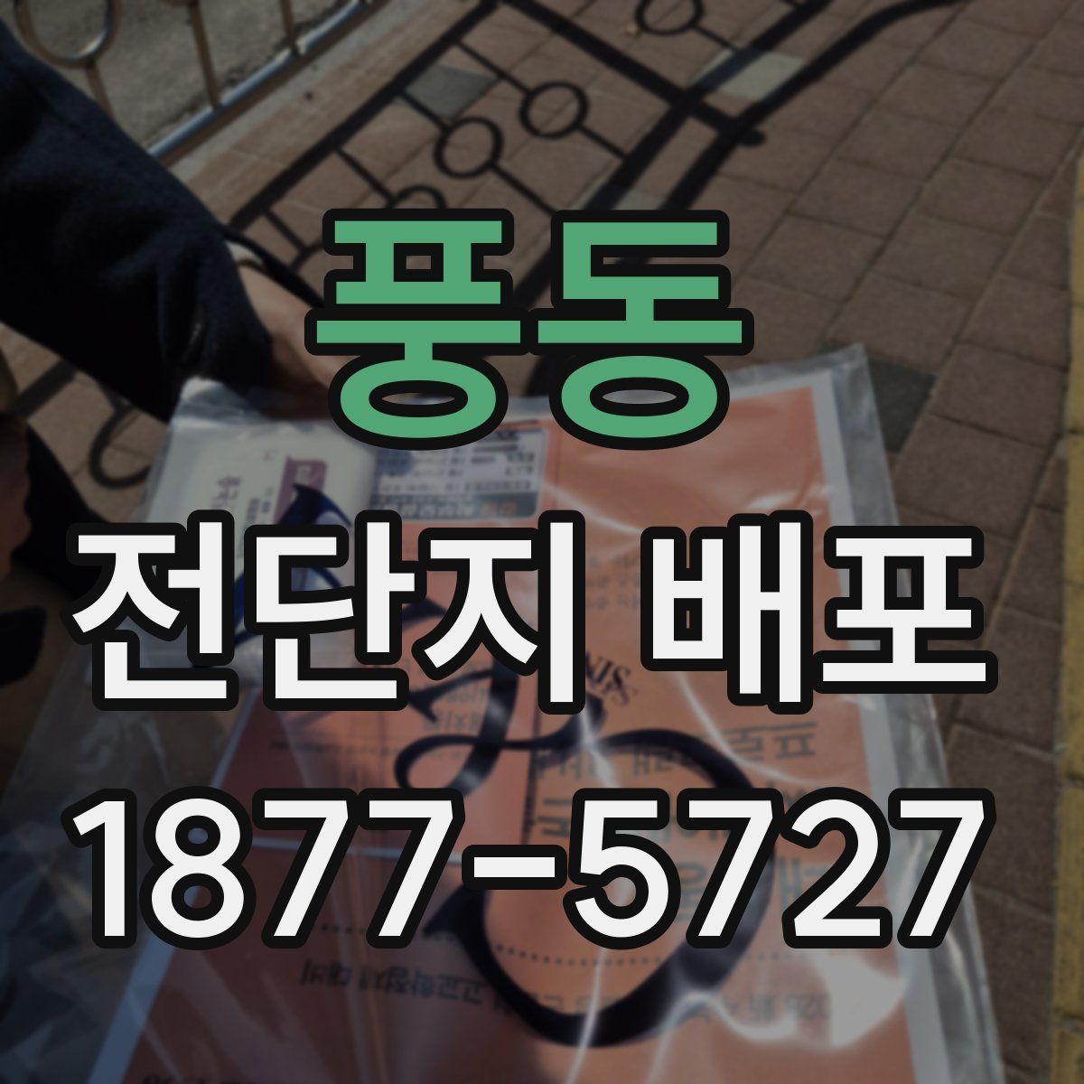 풍동 전단지 배포