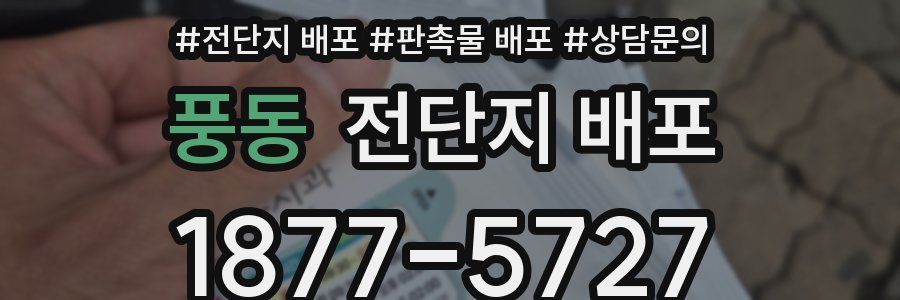 풍동 전단지 배포