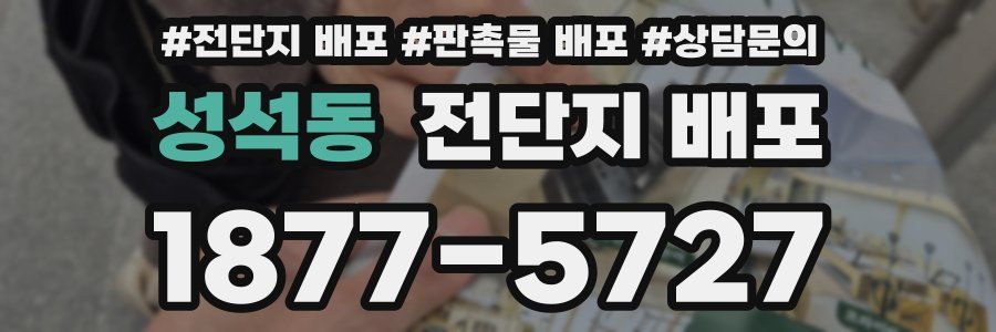 성석동 전단지 배포