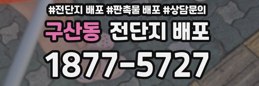 구산동 전단지 배포