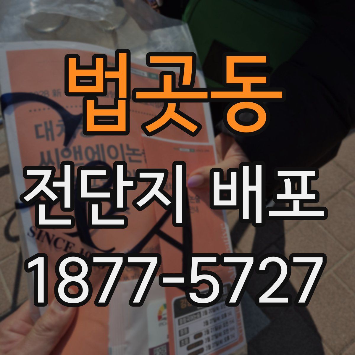 법곳동 전단지 배포