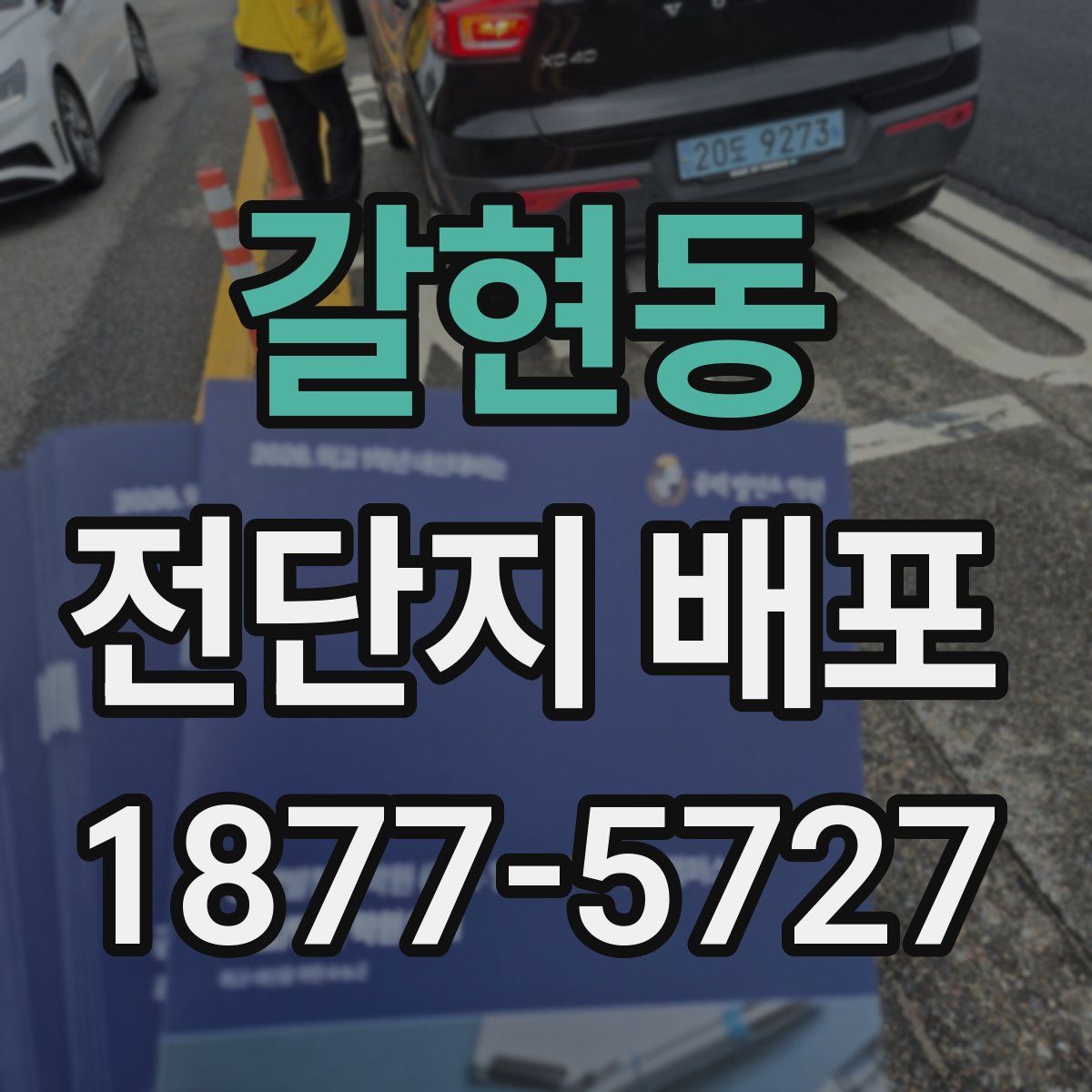 갈현동 전단지 배포