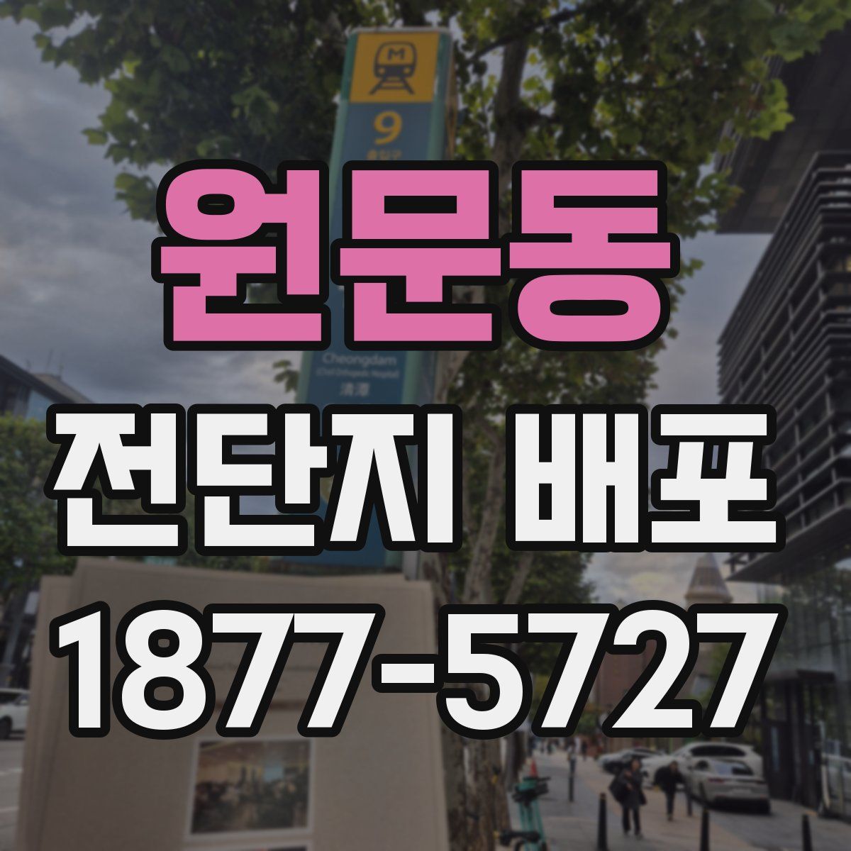 원문동 전단지 배포