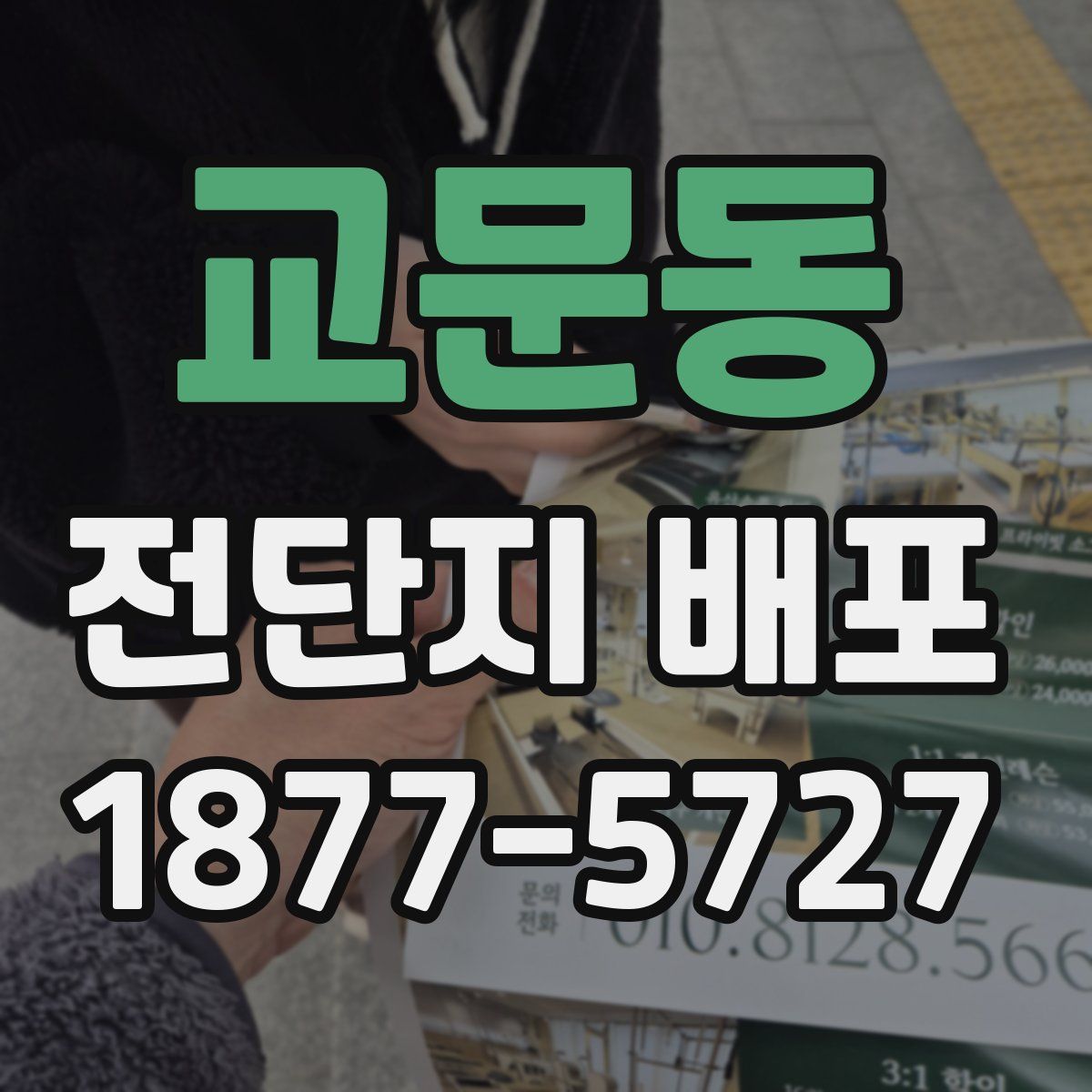 교문동 전단지 배포
