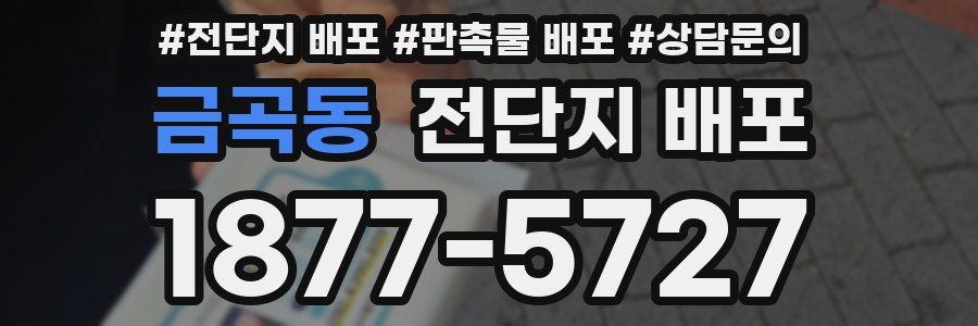 금곡동 전단지 배포