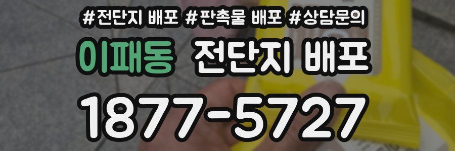 이패동 전단지 배포