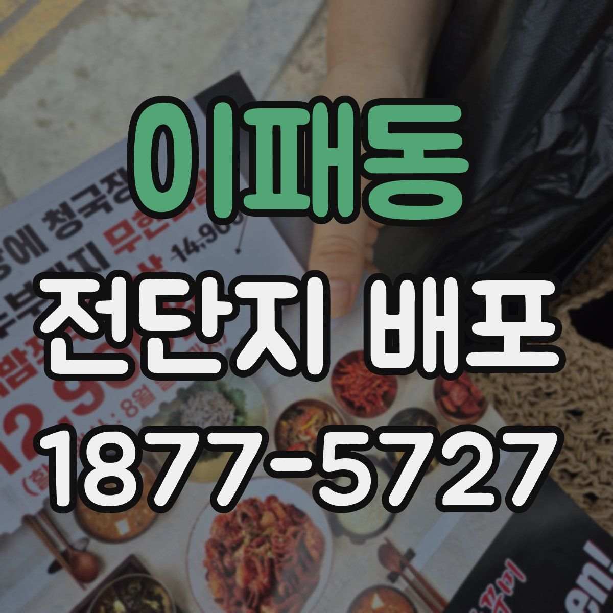 이패동 전단지 배포