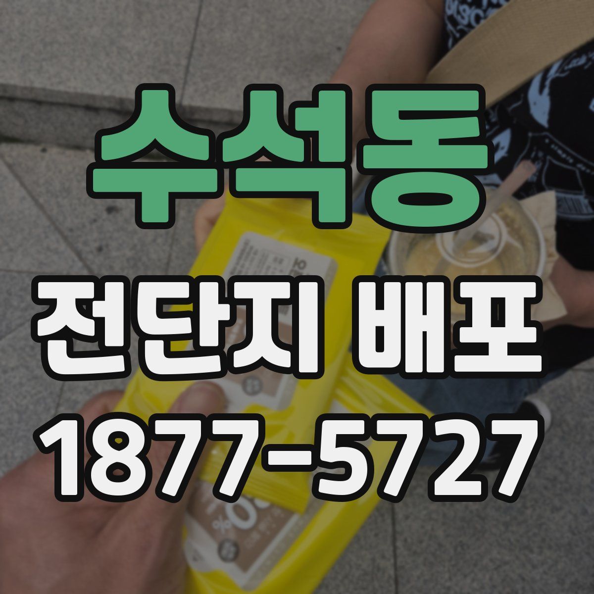 수석동 전단지 배포