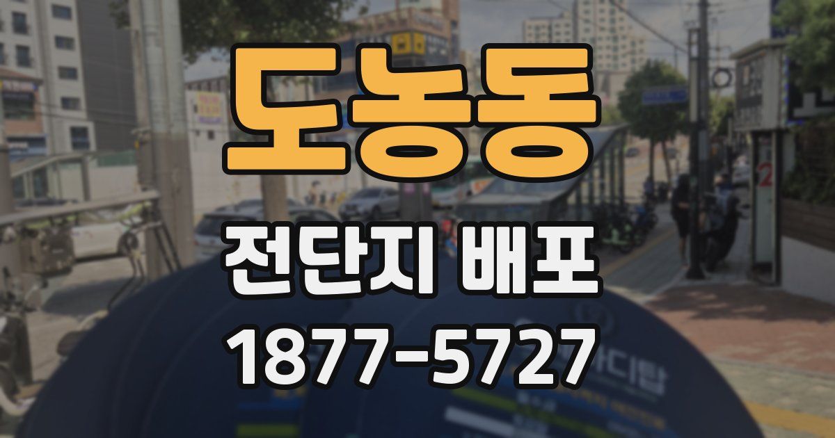 도농동 전단지 배포