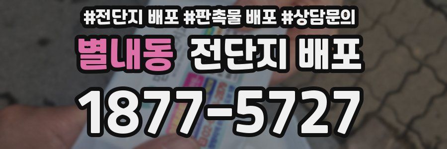 별내동 전단지 배포