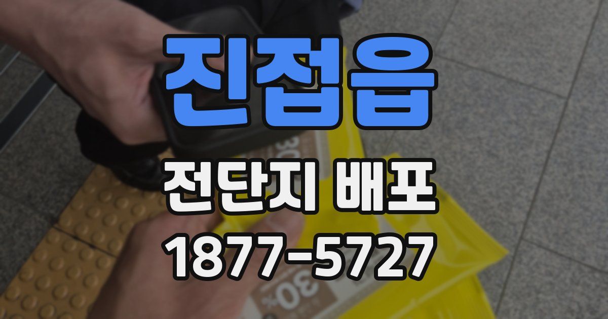진접읍 전단지 배포