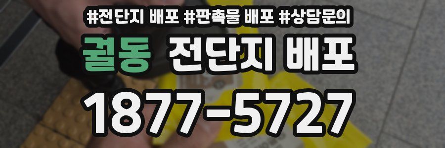 궐동 전단지 배포