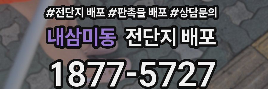 내삼미동 전단지 배포