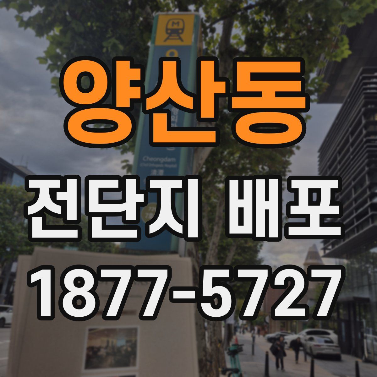 양산동 전단지 배포