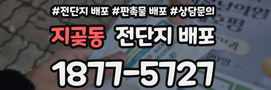 지곶동 전단지 배포