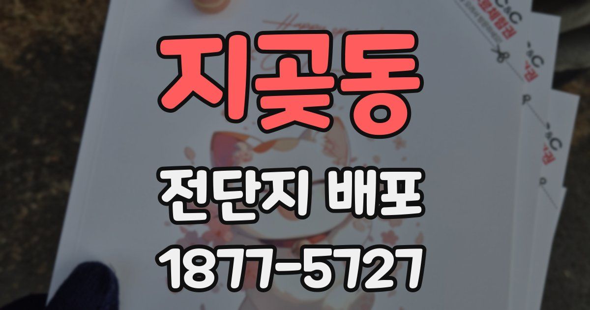 지곶동 전단지 배포