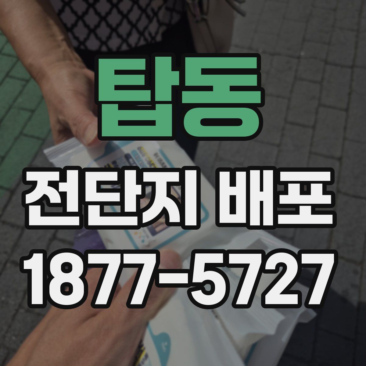 탑동 전단지 배포