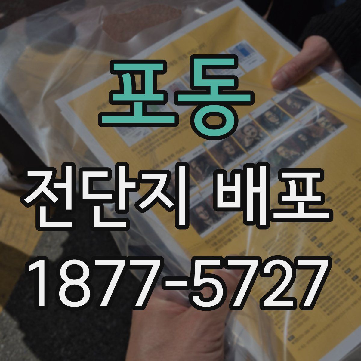 포동 전단지 배포