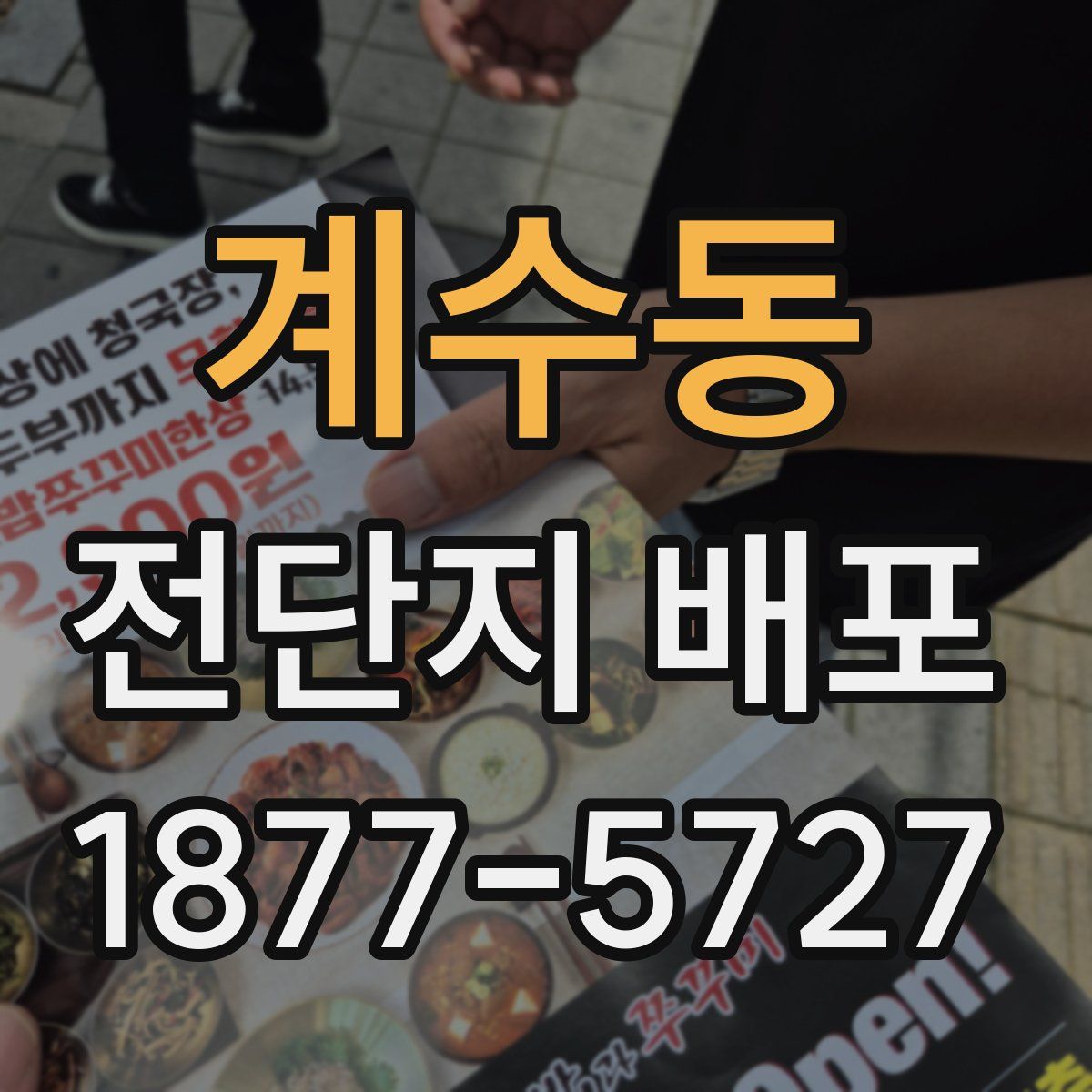 계수동 전단지 배포