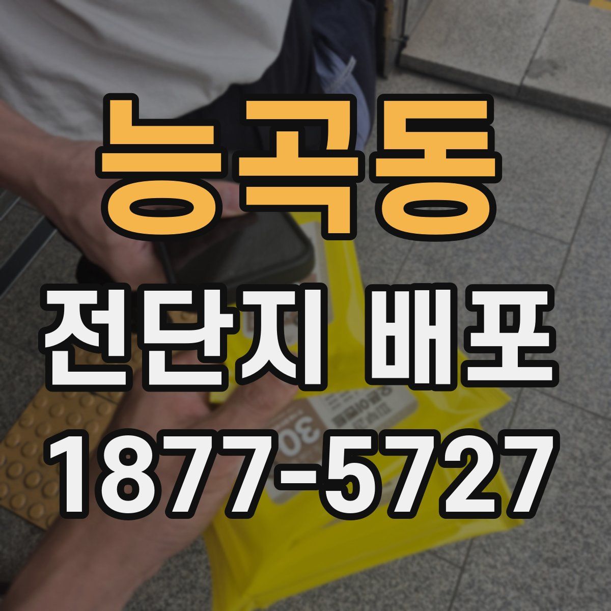 능곡동 전단지 배포