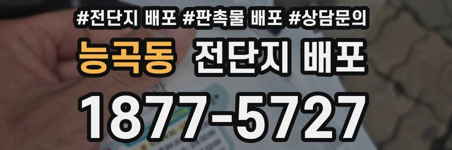 능곡동 전단지 배포