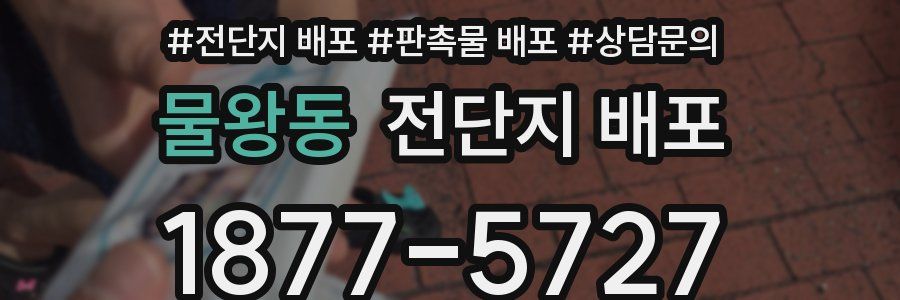 물왕동 전단지 배포