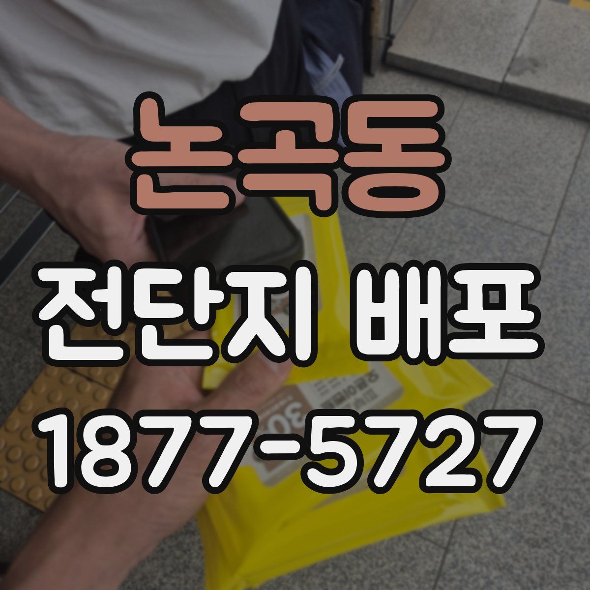 논곡동 전단지 배포