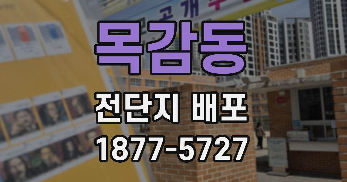 목감동 전단지 배포