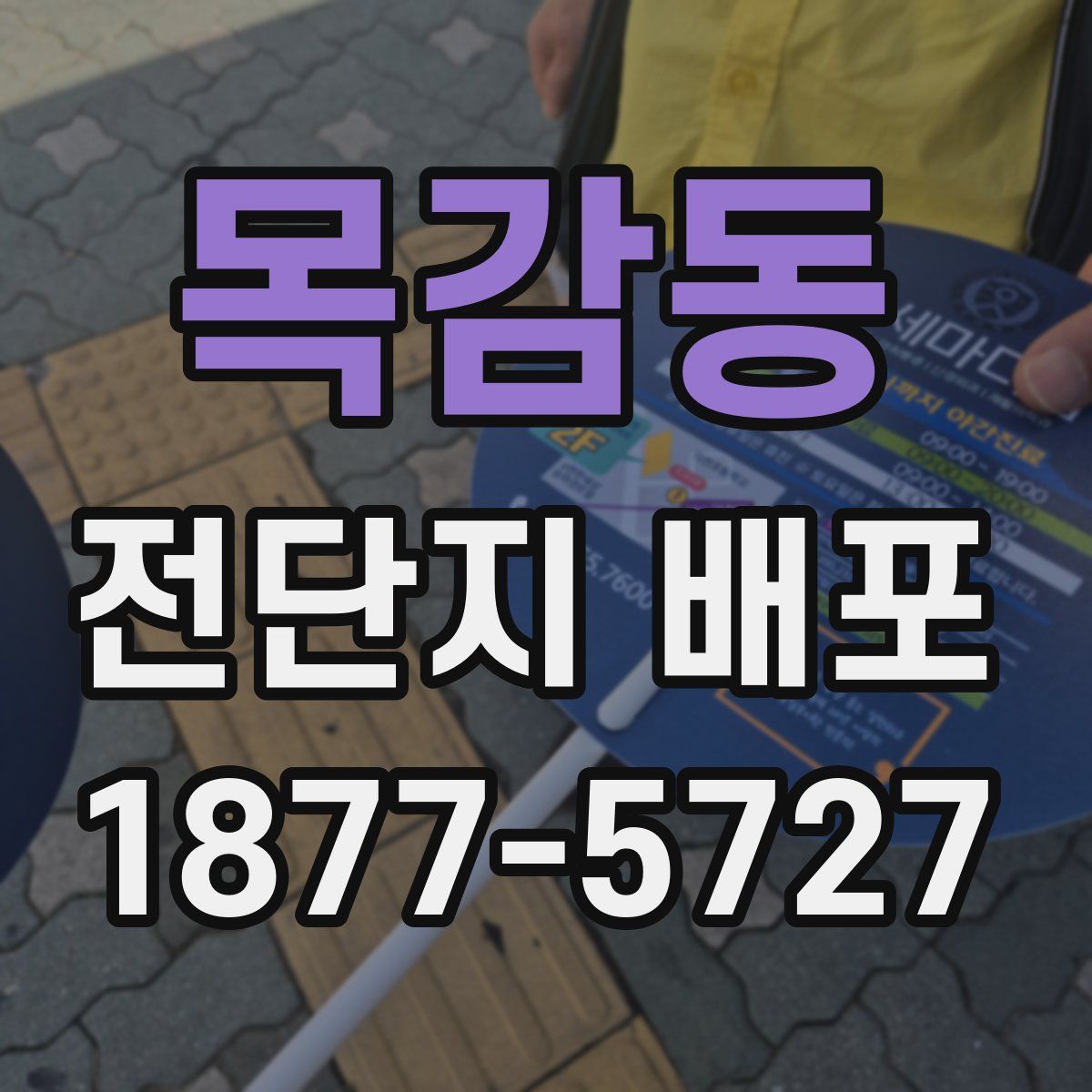 목감동 전단지 배포