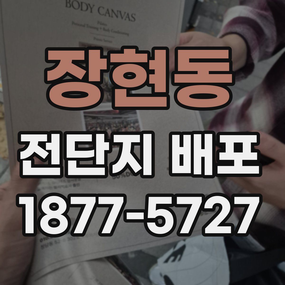 장현동 전단지 배포