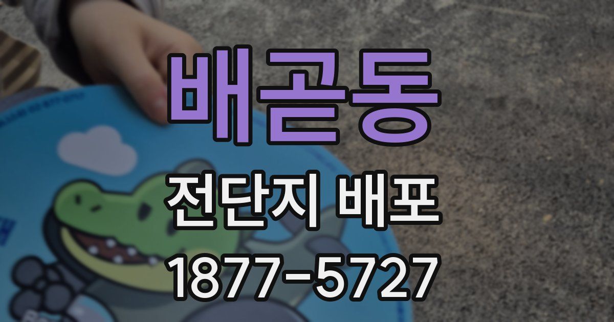 배곧동 전단지 배포