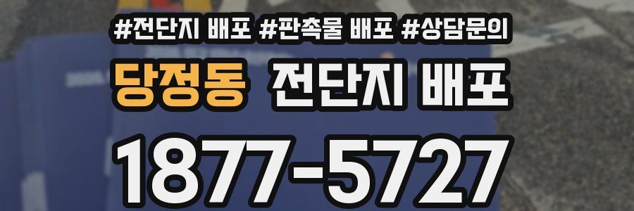 당정동 전단지 배포