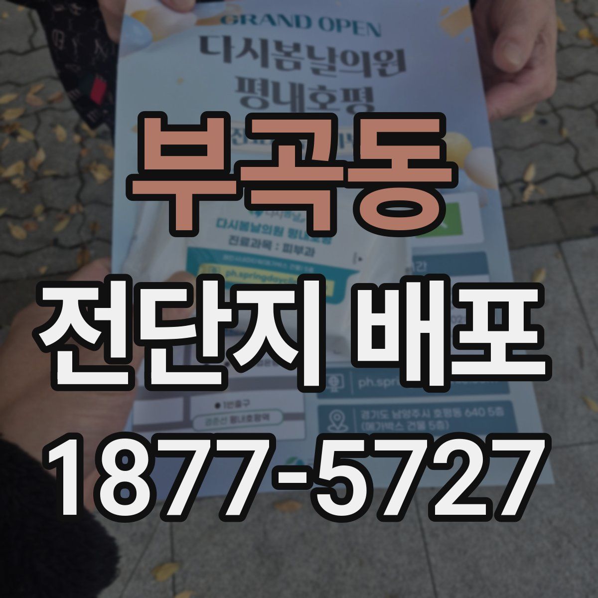 부곡동 전단지 배포