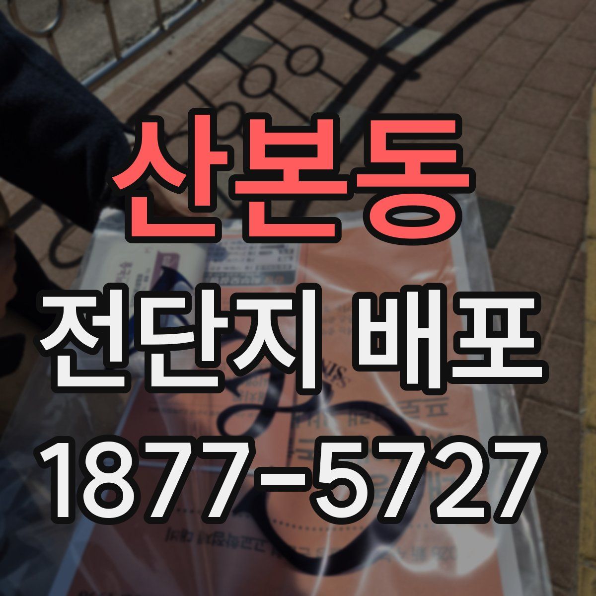 산본동 전단지 배포