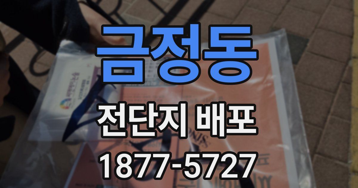 금정동 전단지 배포