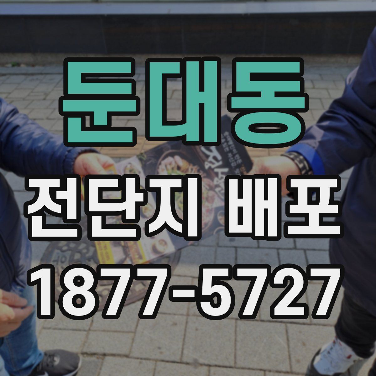 둔대동 전단지 배포