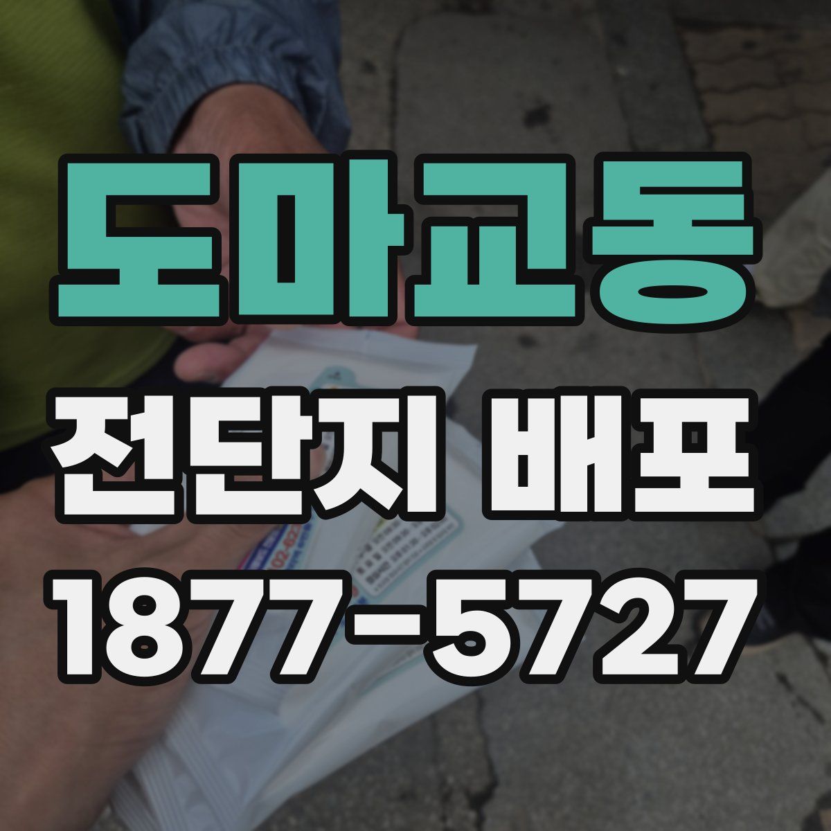 도마교동 전단지 배포