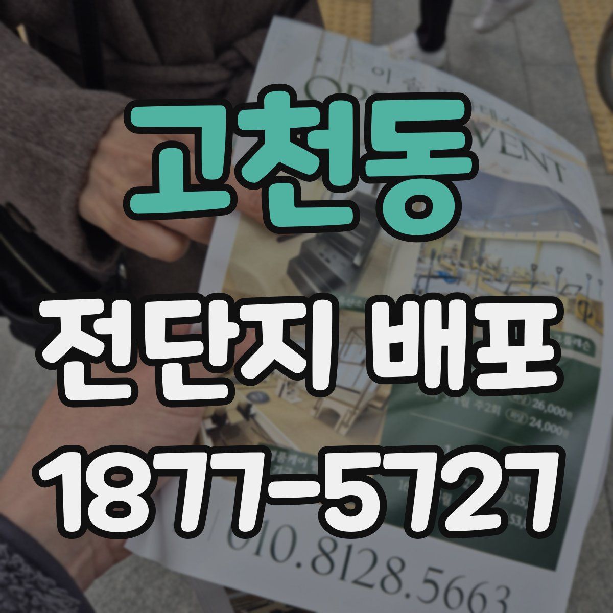 고천동 전단지 배포