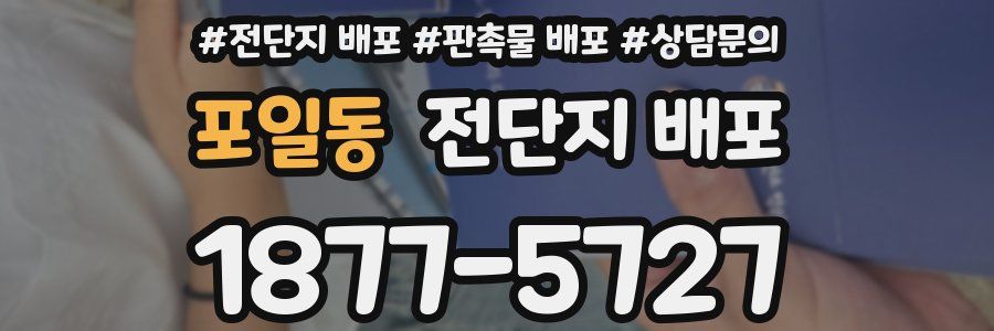 포일동 전단지 배포