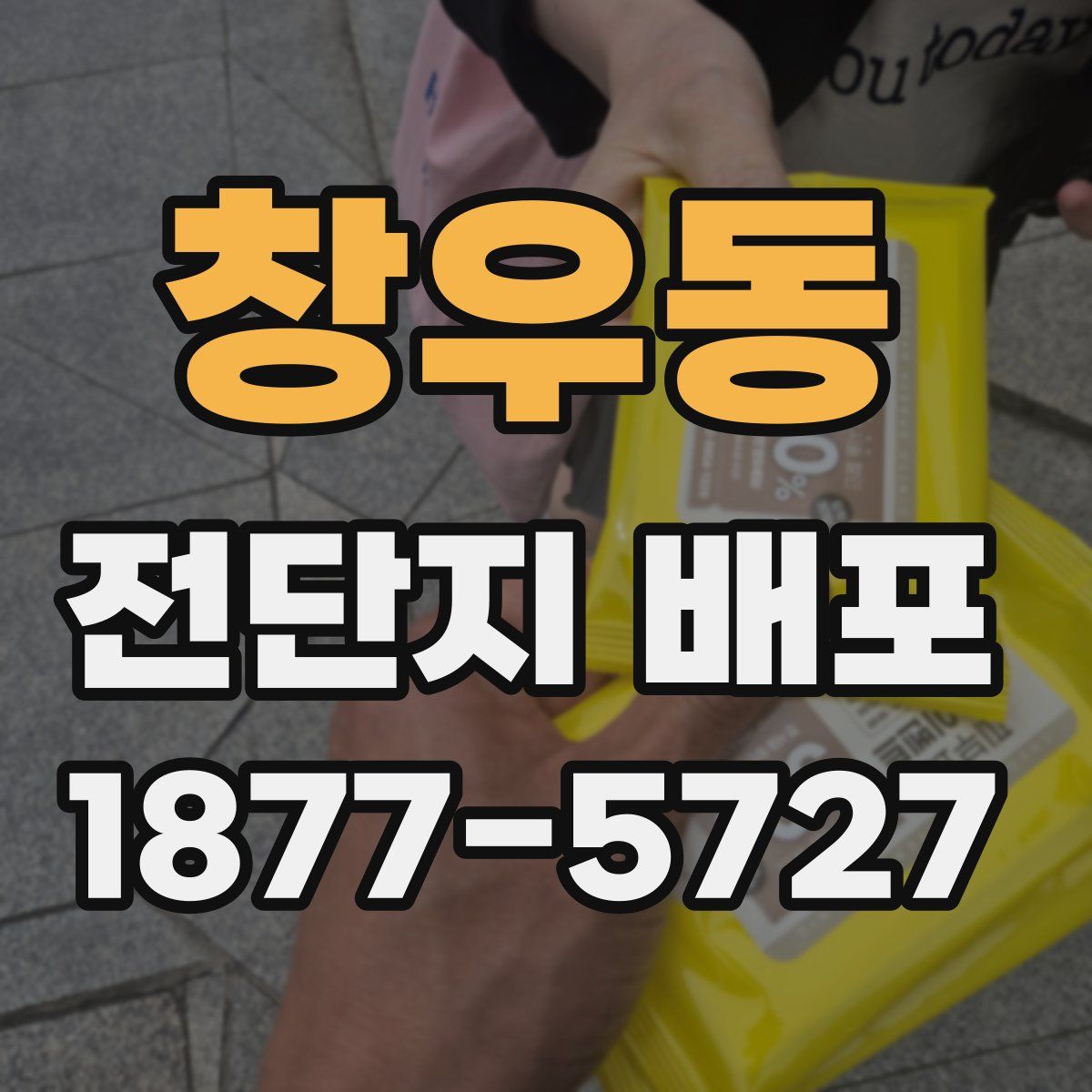 창우동 전단지 배포