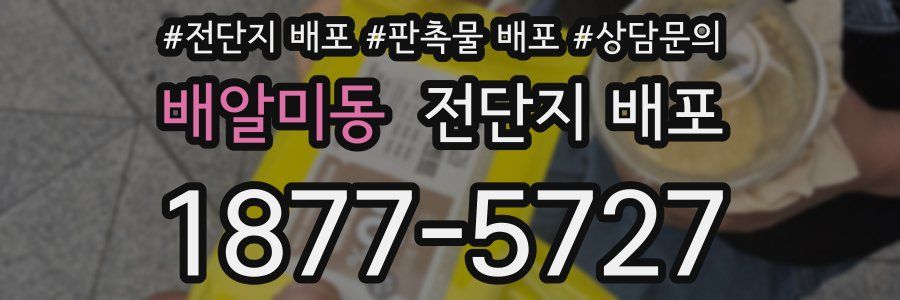 배알미동 전단지 배포